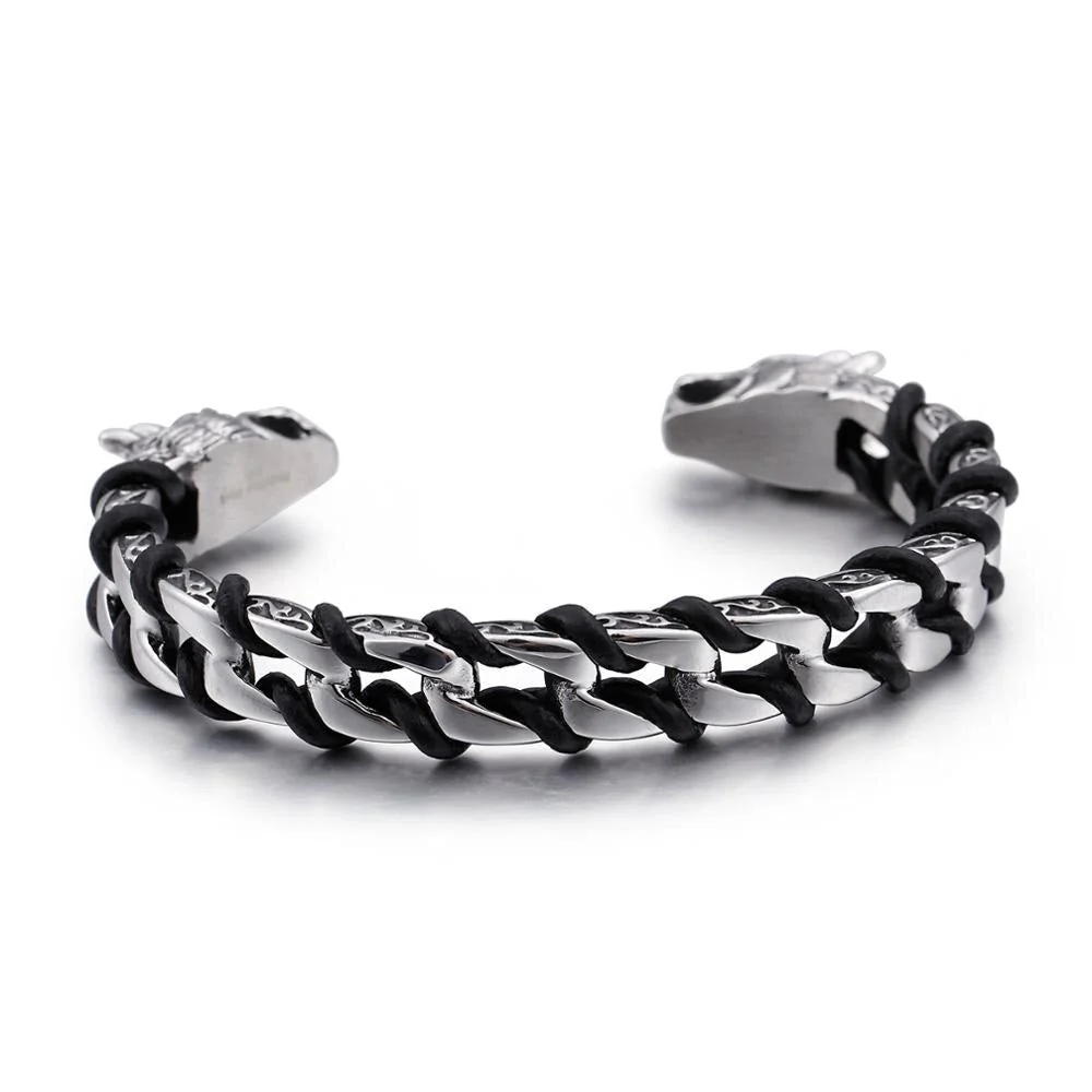 Bracelet Viking Loup Fenrir - Image 3