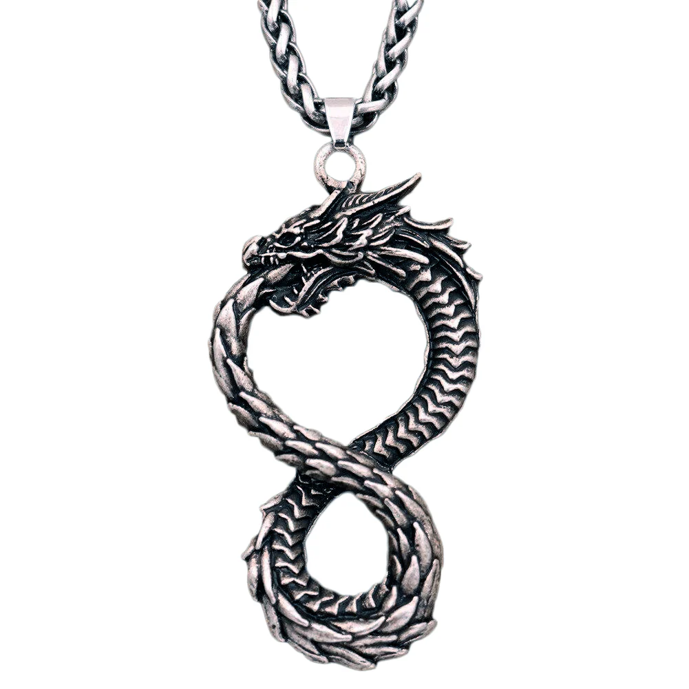 Collier Viking Serpent Jormungand - Cercle Infini