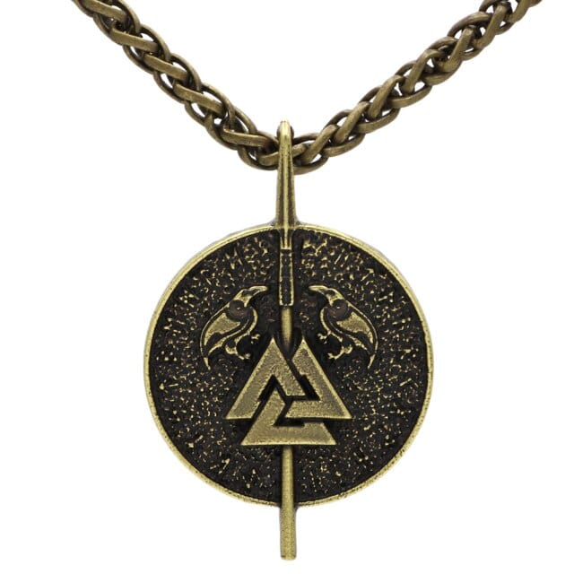 Collier Viking Valknut Et Corbeaux - Mystères d'Odin - Image 2