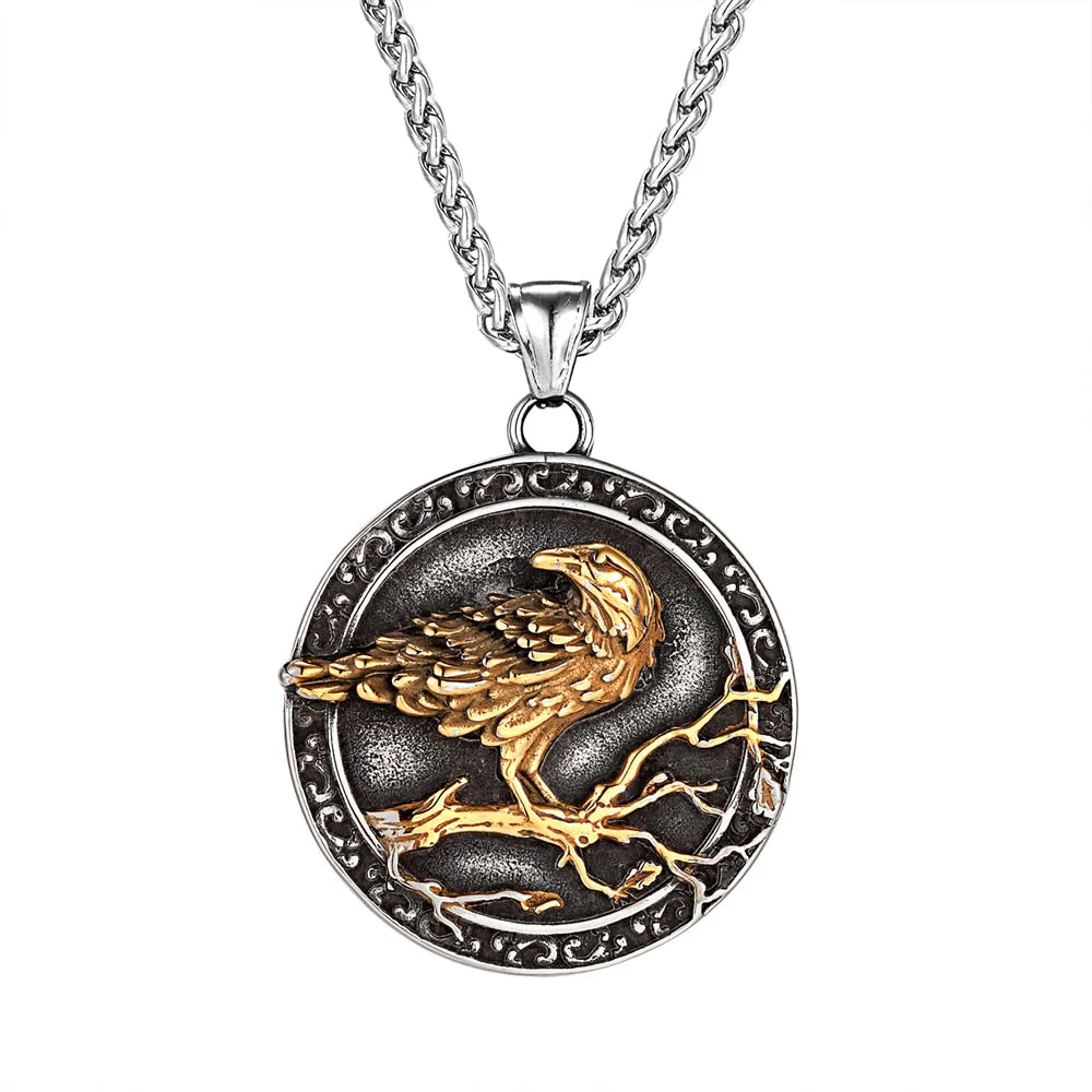 Collier Viking Corbeau - Messager des Dieux - Image 2