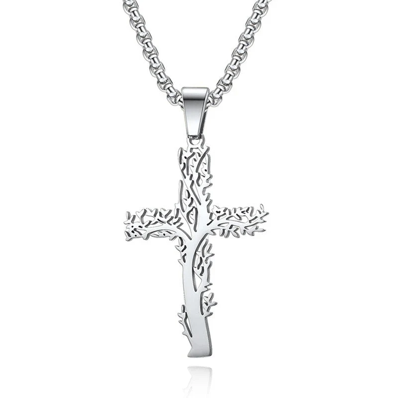 Collier Viking Croix Arbre De Vie