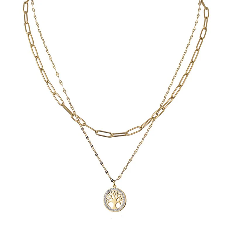 Collier Arbre de Vie - Feuilles de Sagesse