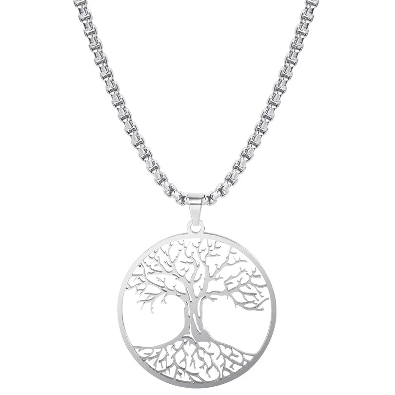 Collier Arbre De Vie Couleur Argent