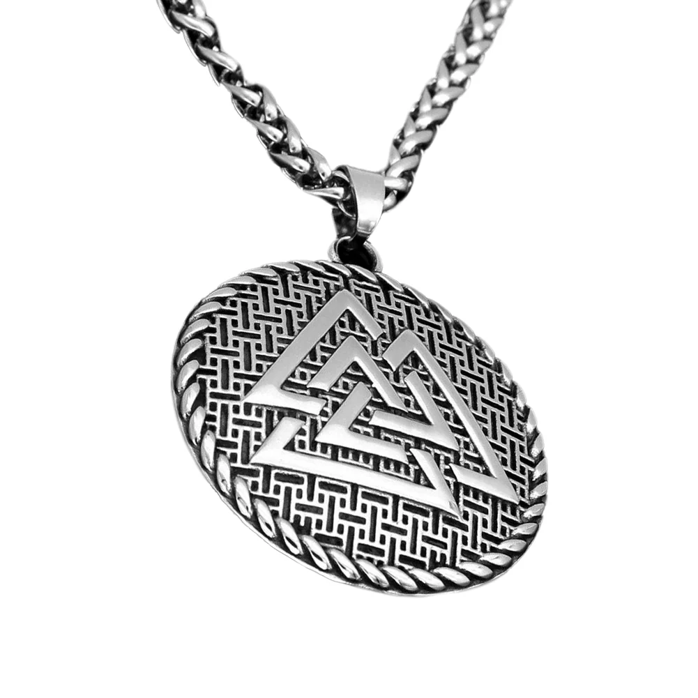 Collier Viking Valknut - Nœud des Défunts