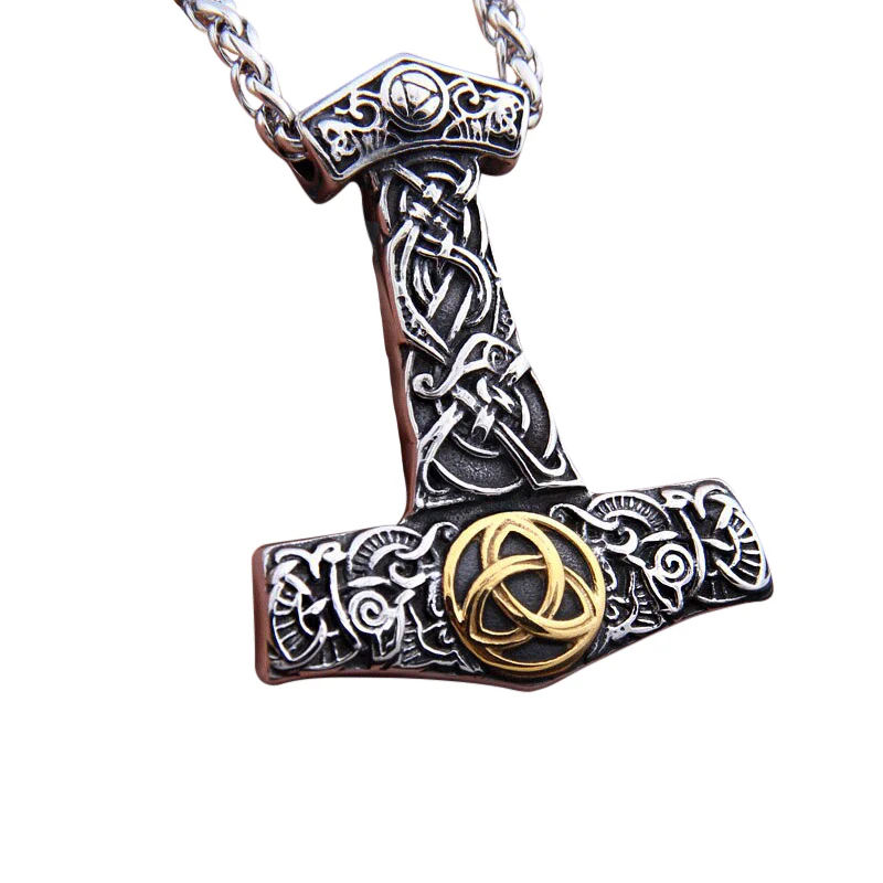 Collier Viking Mjolnir & Triquetra - Harmonie des Forces - Image 2