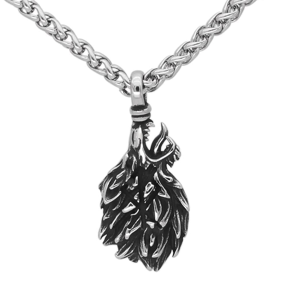 Collier Viking Loup Fenrir - Liberté Indomptable