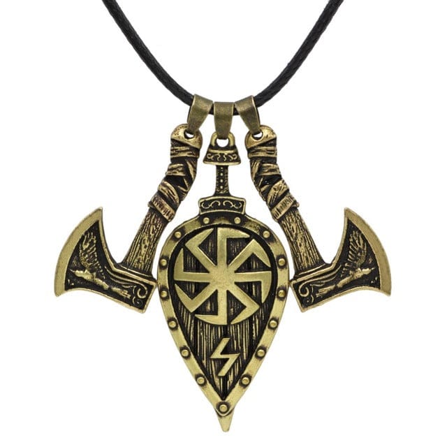 Collier Viking Bouclier - Protection Ancestrale - Image 2