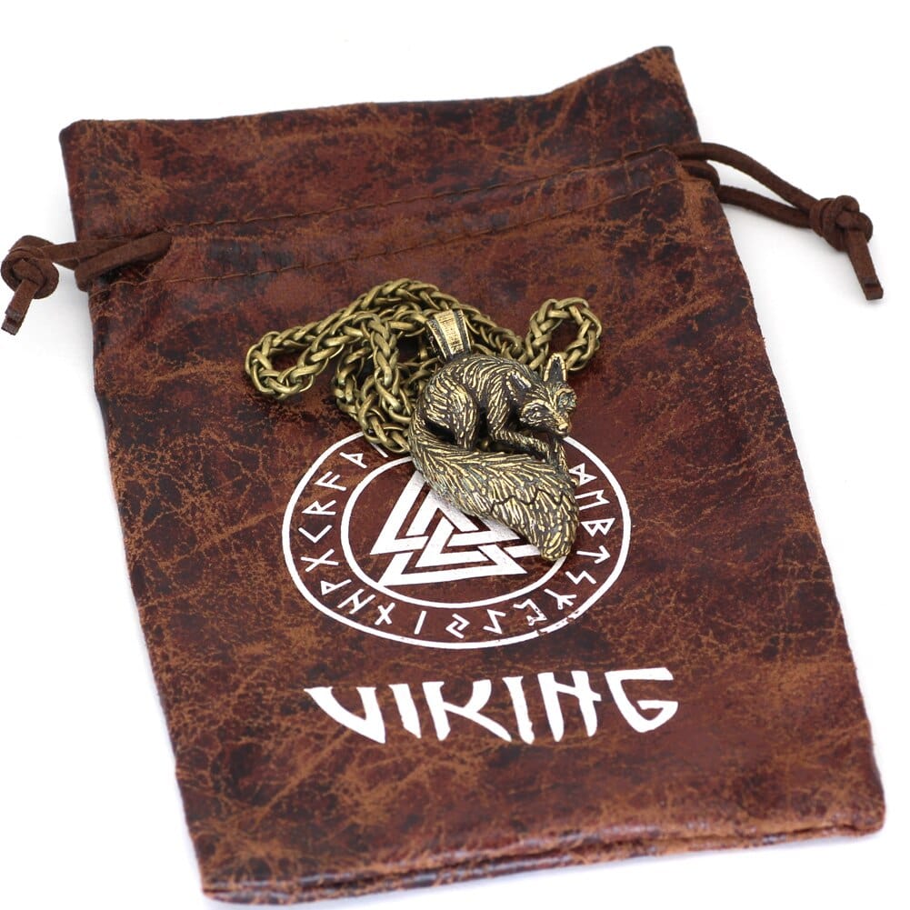 Collier Viking Loup Fenrir - Sauvagerie Nordique - Image 4