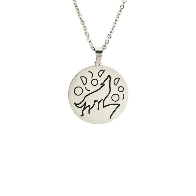 Collier Viking Loup Fenrir - Cri de la Liberté
