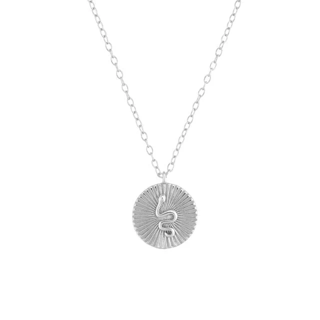 Collier Viking Serpent Jormungand - Étreinte Éternelle