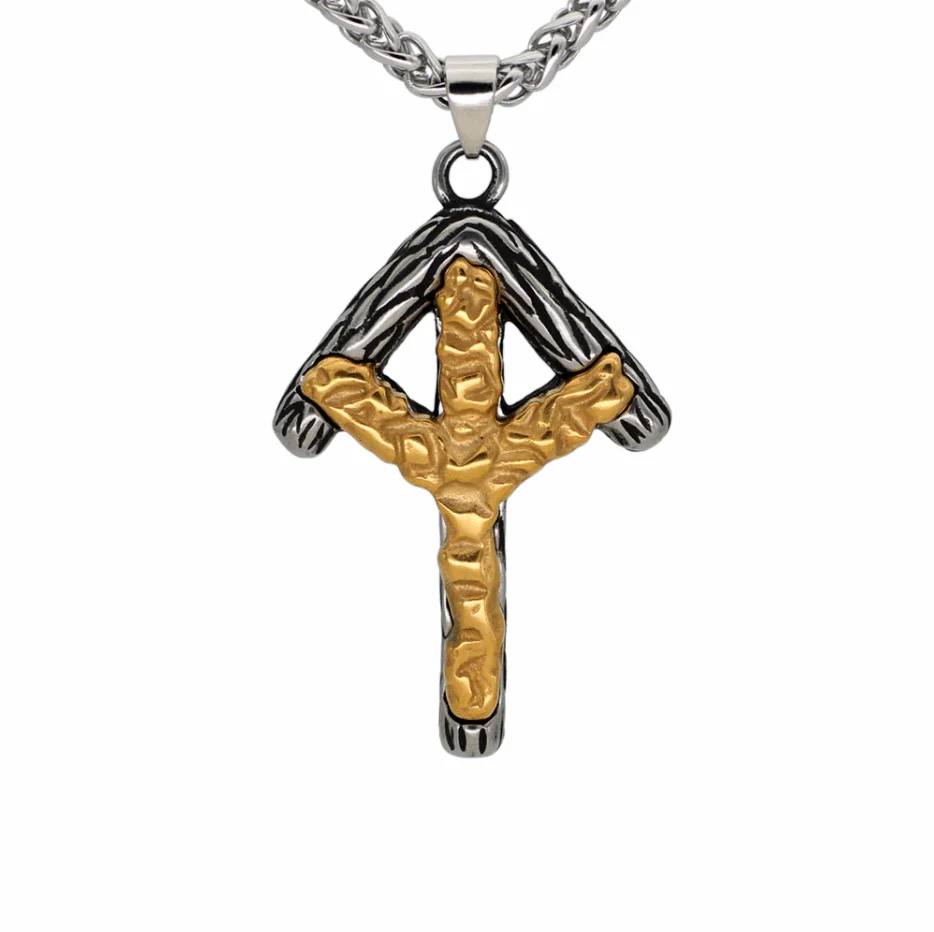 Collier Viking Rune Algiz - Protection et Mystère