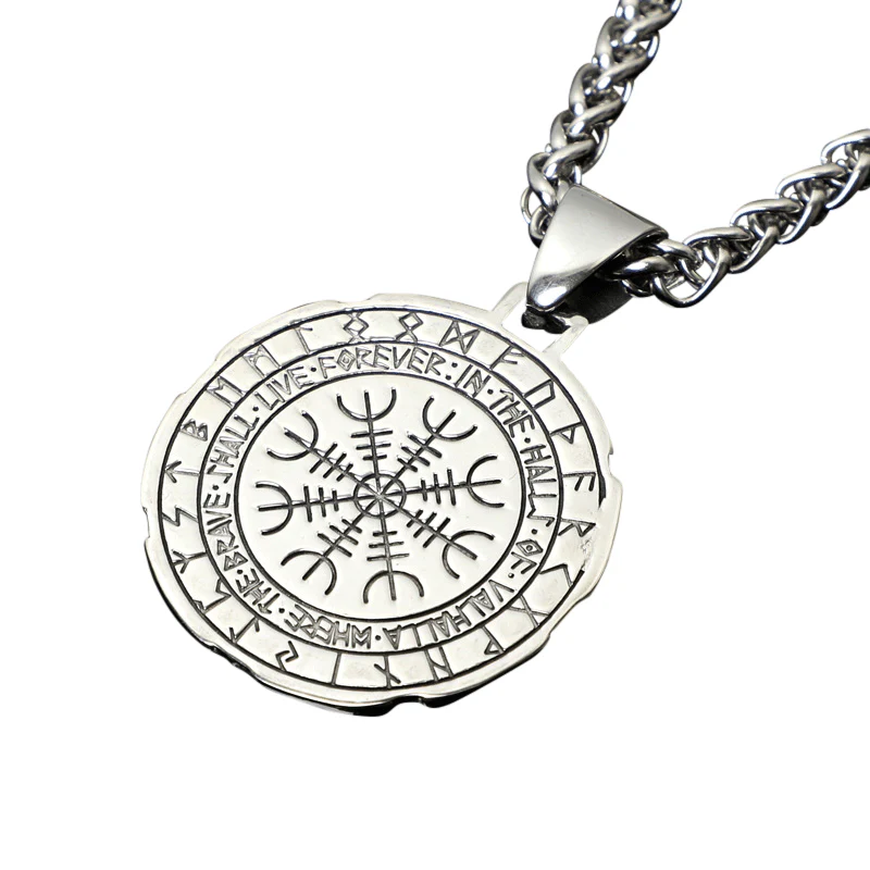 Collier Viking Aegishjalmur - Symbole de Protection - Image 3
