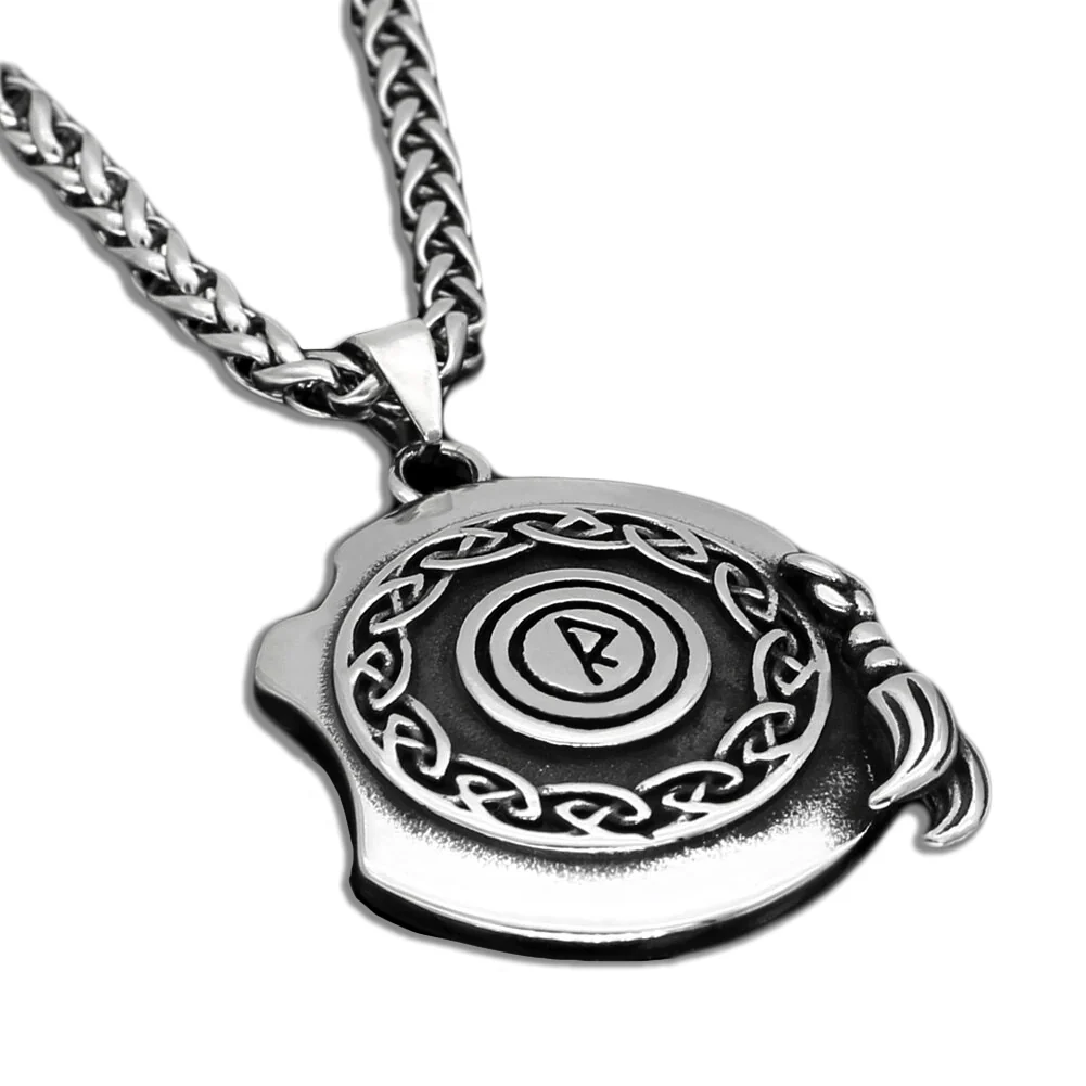 Collier Viking Bouclier - Défense du Guerrier