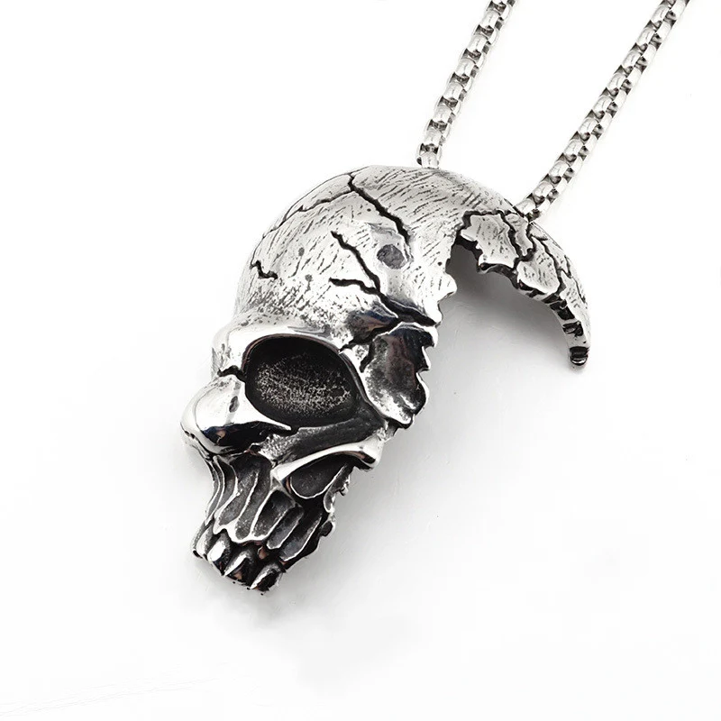 Collier Tête de mort brisée