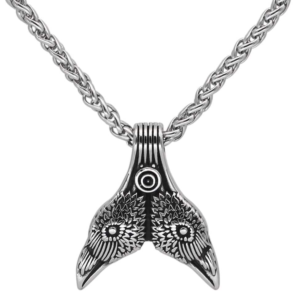Collier Viking Hugin Et Munin - Duo de la Connaissance
