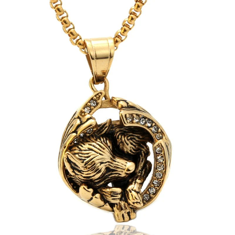 Collier Viking Loup Fenrir - Cri du Sauvage - Image 2