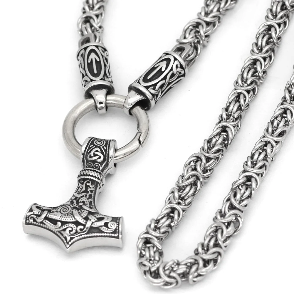 Collier Viking Marteau de Thor - Résonance du Guerrier