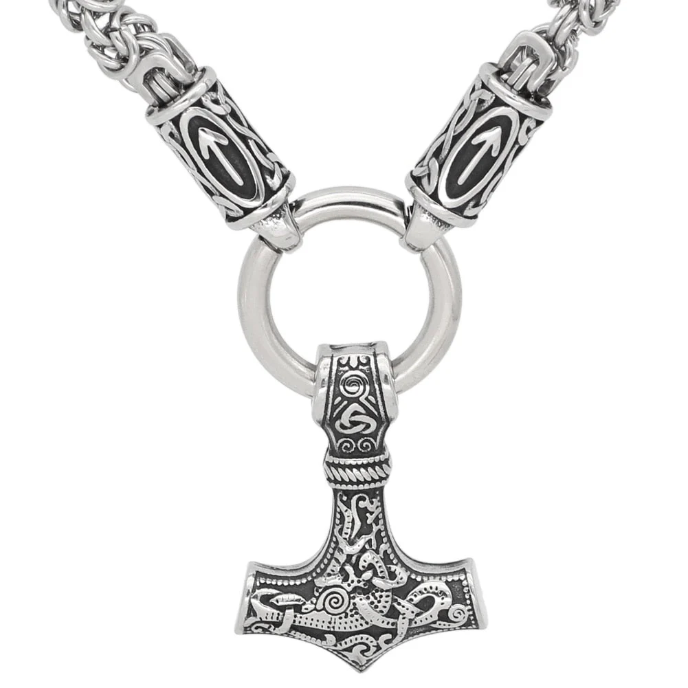 Collier Viking Marteau de Thor - Résonance du Guerrier - Image 2