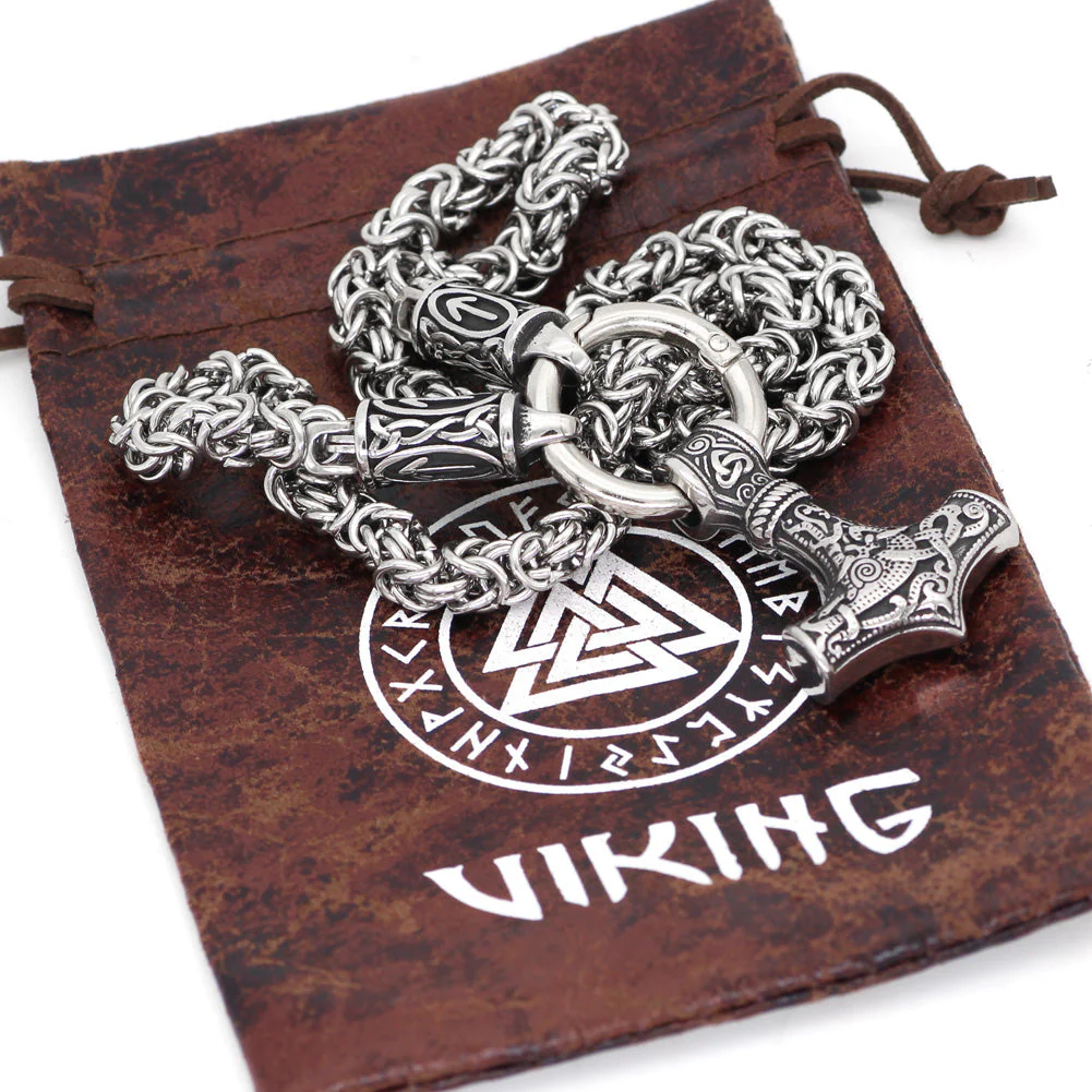 Collier Viking Marteau de Thor - Résonance du Guerrier - Image 3
