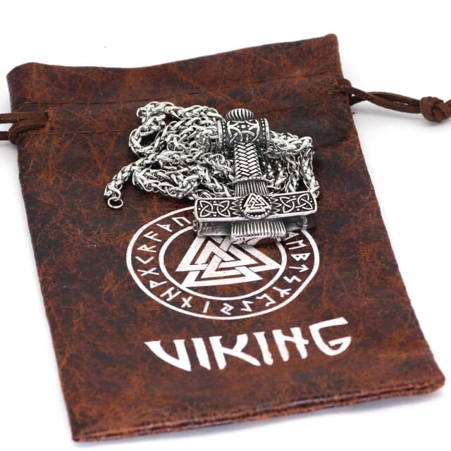 Collier Viking Marteau De Thor Et Runes - Langage des Dieux - Image 3