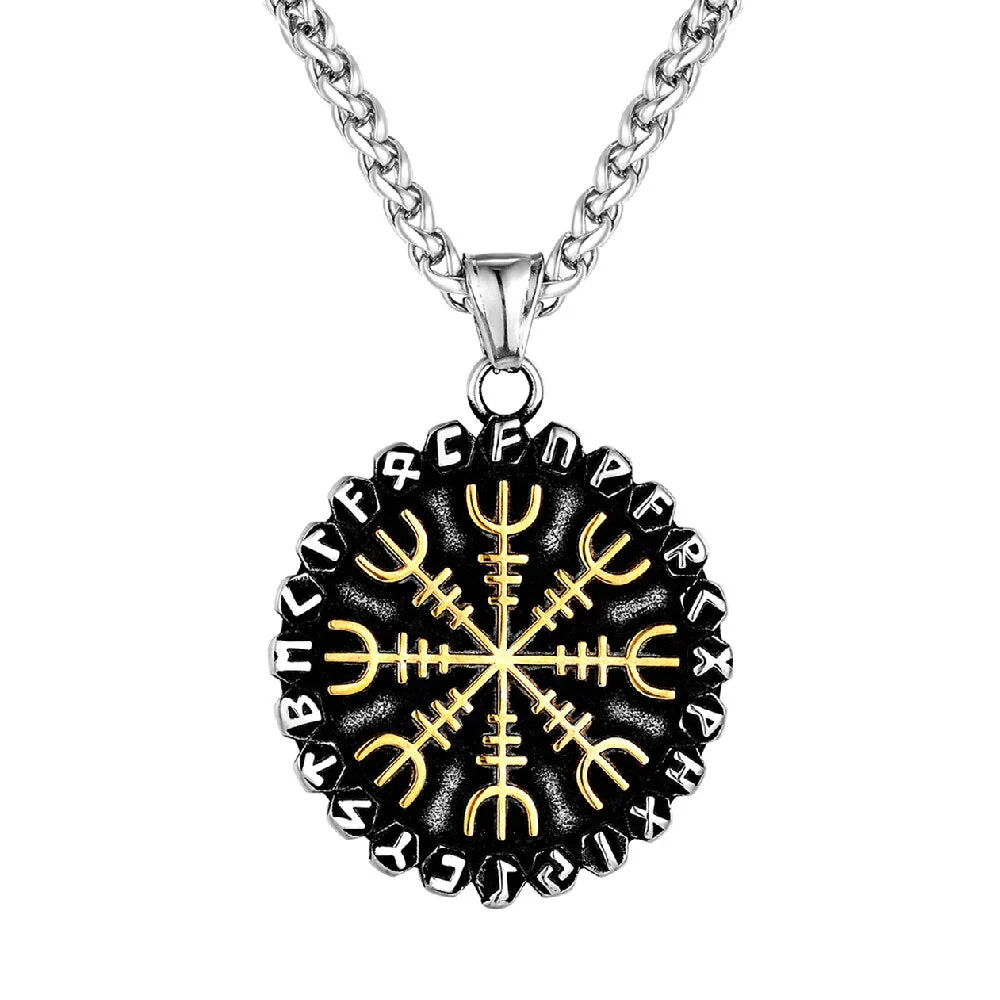 Collier Viking Runes et Heaume - Symbiose Mystique - Image 3