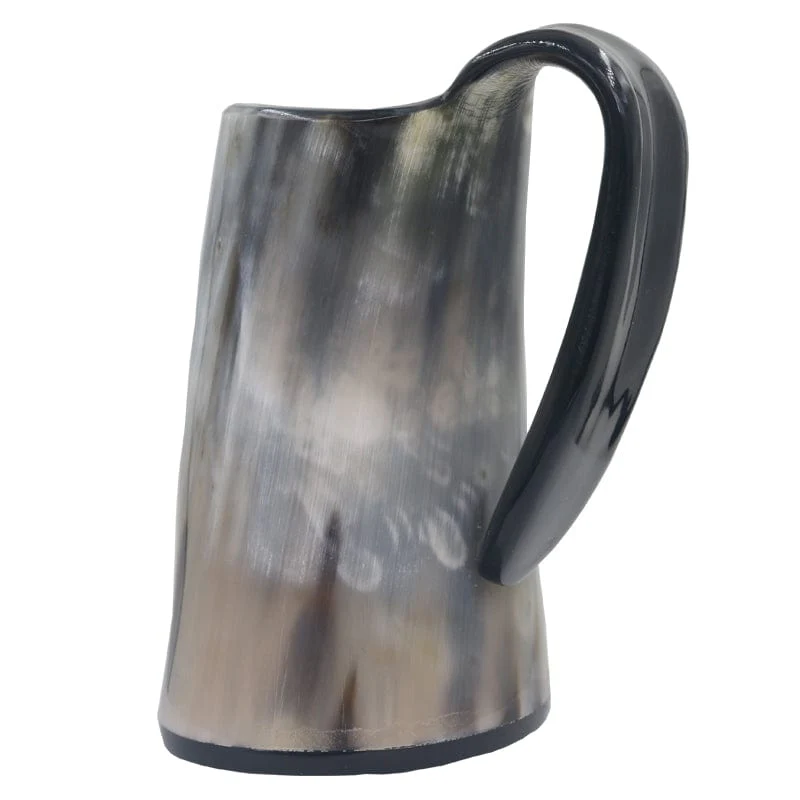 Chope De Bière En Corne De Bœuf Sombre - Image 3