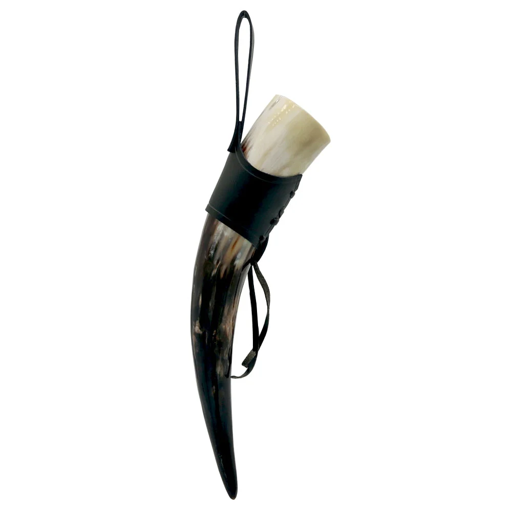 Corne à Boire Viking Avec Attache Ceinture