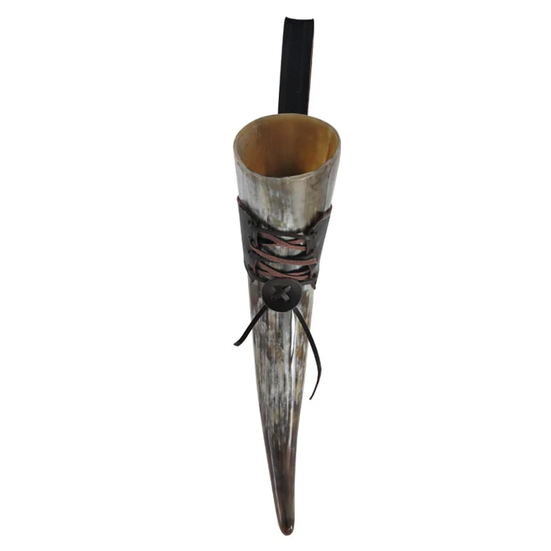 Corne à Boire Viking Avec Lanière - Image 3