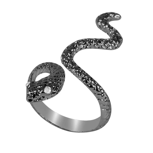 Bague Serpent Doré Ajustable - Image 2