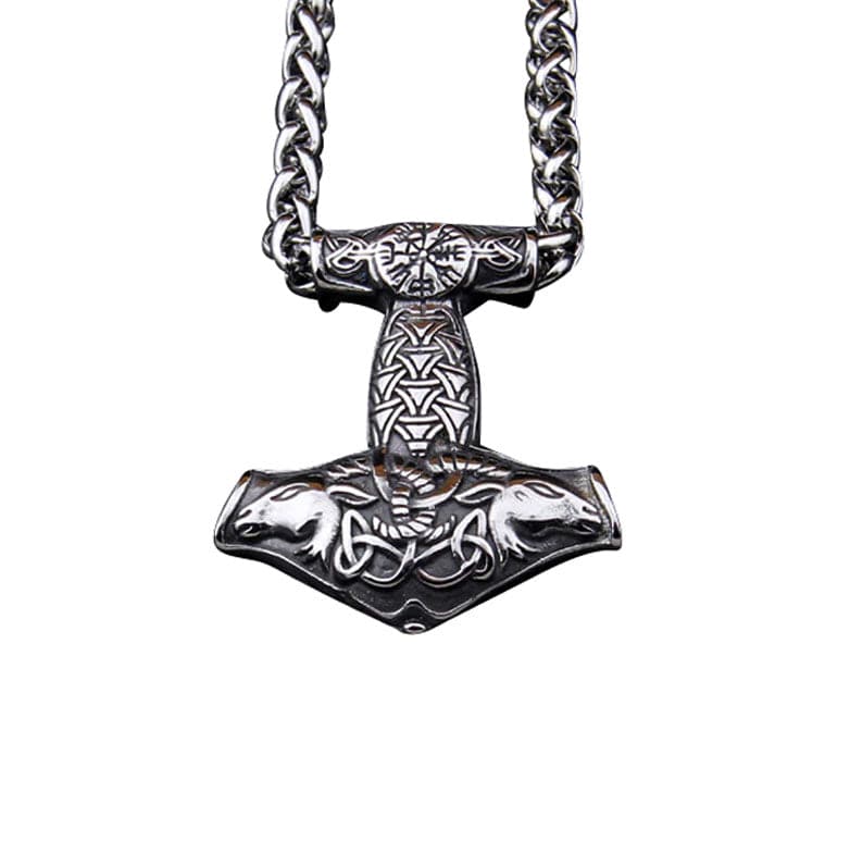Collier Viking Mjolnir - Réverbération du Guerrier