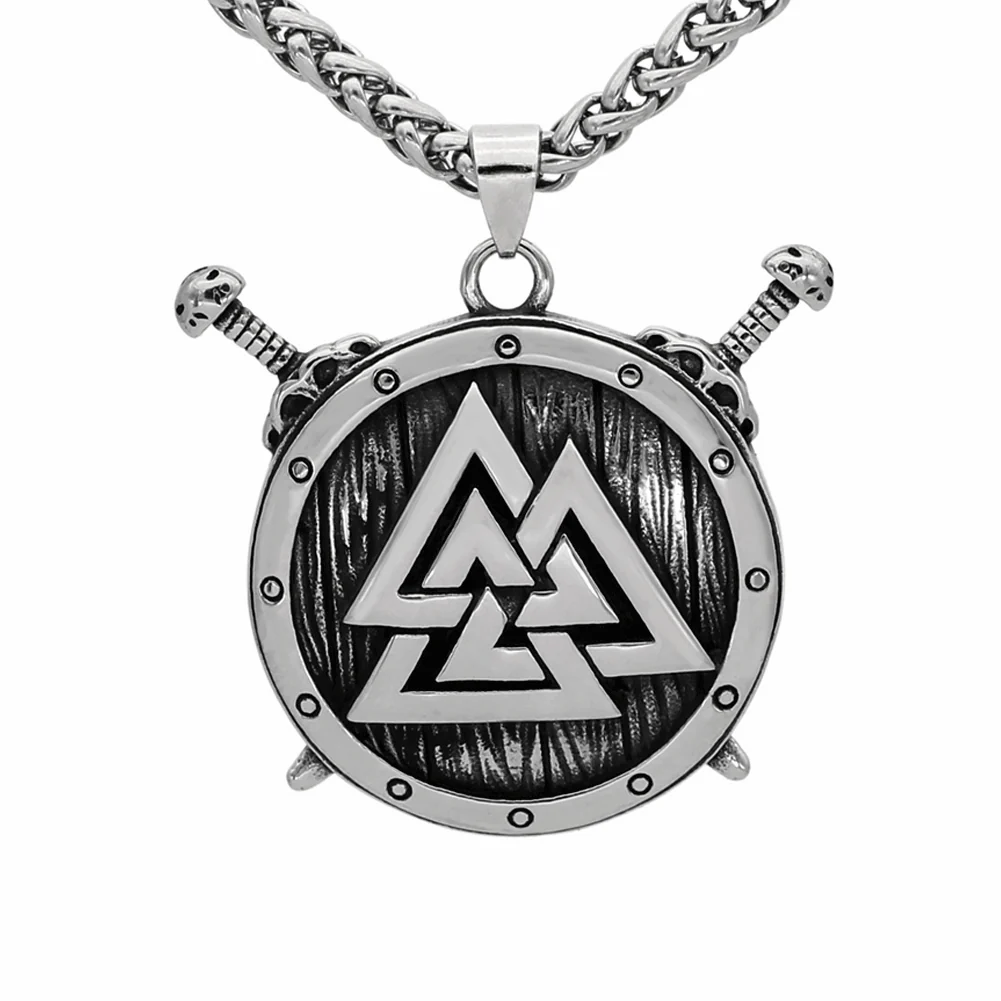 Collier Viking Valknut - Triade Nordique