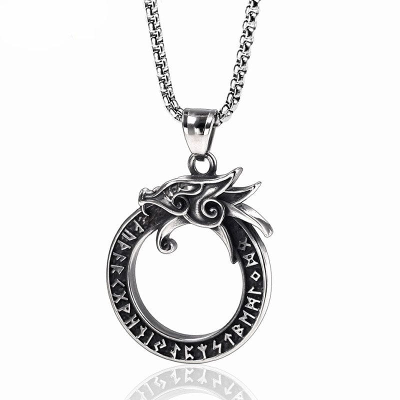 Collier Viking Dragon - Souffle de la Puissance