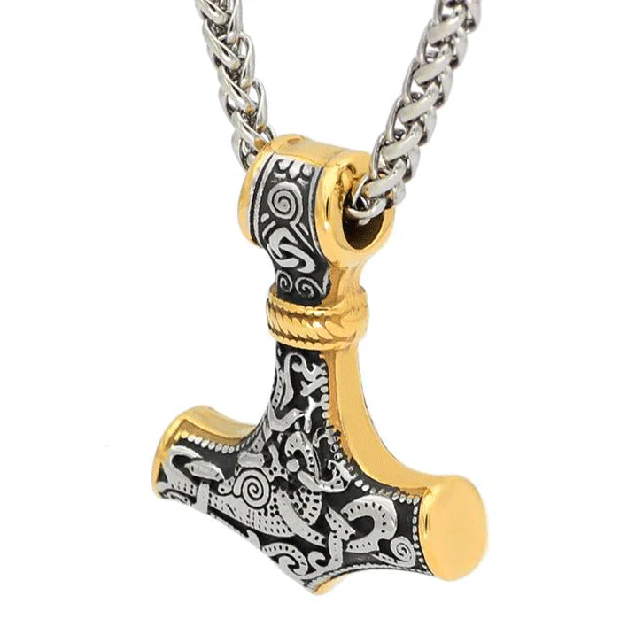 Collier Viking Mjolnir - Énergie Thorienne