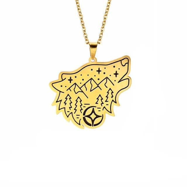 Collier Viking Loup Fenrir - Héritage du Nord