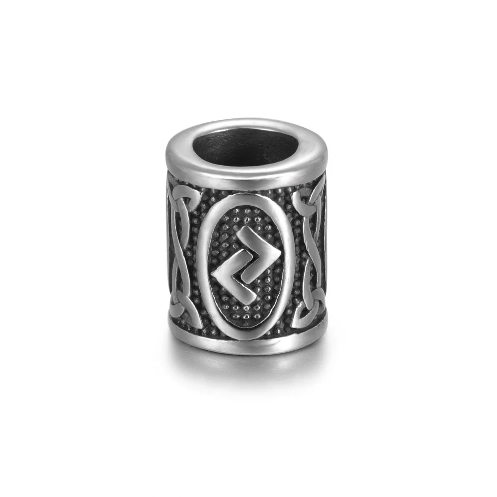 Perle En Acier Rune Jera