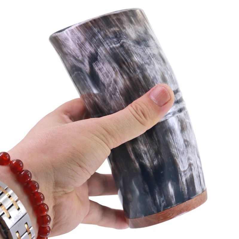 Tasse En Corne De Bœuf Avec Gravures - Image 3