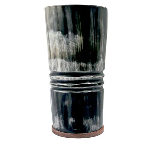 Tasse Viking En Corne De Bœuf Avec Gravures